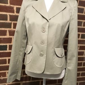 Ann Taylor Loft Blazer Sz 8 NWOT Textured Chino